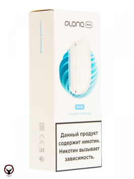 PLONQ MAX Голубой лимонад (6000 затяжек) 20 мг