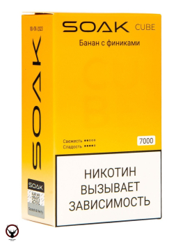 SOAK CUBE Банан с финиками 7000 затяжек МРК