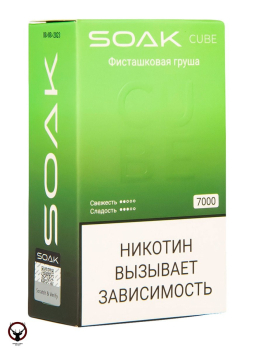 SOAK CUBE Фисташковая груша 7000 затяжек МРК