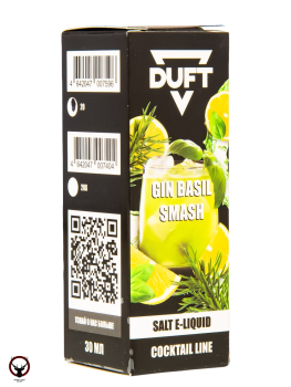 Жидкость DUFT SOLO LINE Salt 20 Gin basil smash 30 мл МРК