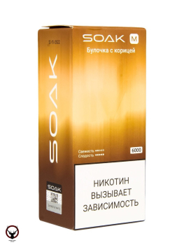 SOAK M Cinnamon Bun 6000 затяжек МРК