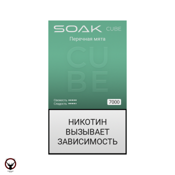 SOAK CUBE Перечная мята 7000 затяжек МРК