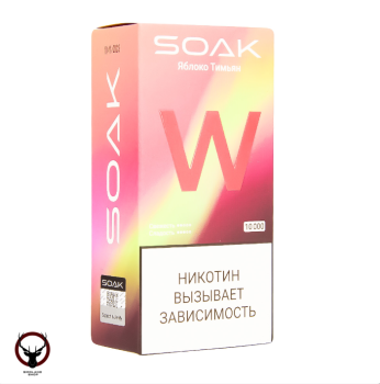 SOAK W Яблоко тимьян 10000 затяжек МРК