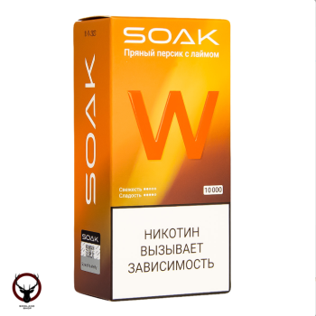 SOAK W Пряный персик с лаймом 10000 затяжек МРК