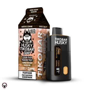 TIKOBAR HUSKY Сибирь Лимон персик маракуйя 12000 затяжек МРК