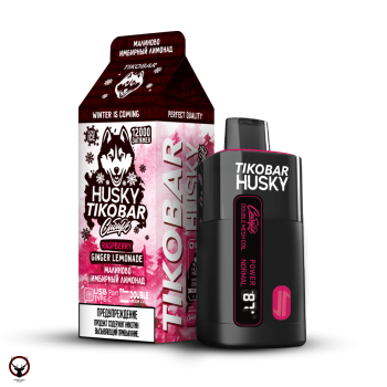 TIKOBAR HUSKY Сибирь Малиново-имбирный лимонад 12000 затяжек МРК