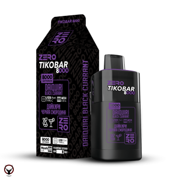 TIKOBAR ZERO Дайкири Черная Смородина 8000 затяжек МРК