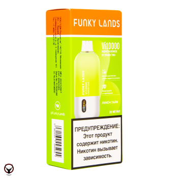 FUNKY LANDS Лимон лайм (10 000 затяжек) МРК