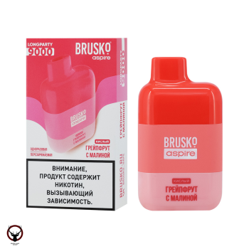 BRUSKO LONGPARTY Грейпфрут и малина (9000 затяжек) МРК