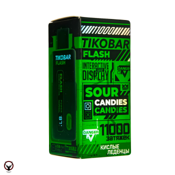 TIKOBAR FLASH Кислые Леденцы 11000 затяжек МРК