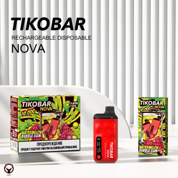 TIKOBAR NOVA Арбузная жвачка 10000 затяжек МРК