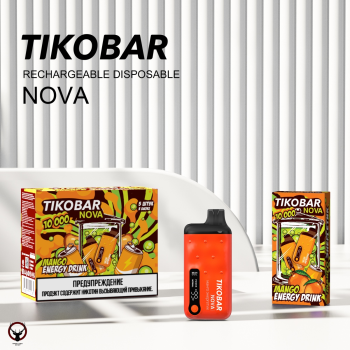 TIKOBAR NOVA Манго энергетик 10000 затяжек МРК