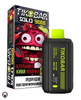 TIKOBAR SOLO Клубника Киви Жвачка 9000 затяжек МРК