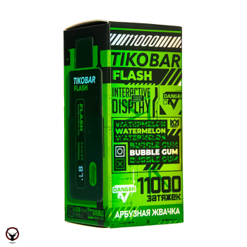 TIKOBAR FLASH Арбузная Жвачка 11000 затяжек МРК