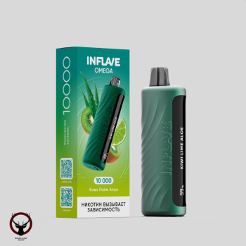 INFLAVE OMEGA Киви лайм алоэ (10000 затяжек)