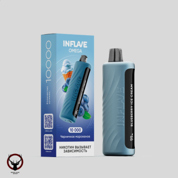 INFLAVE OMEGA Черничное мороженое (10000 затяжек)
