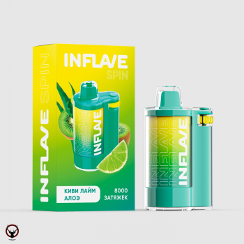 INFLAVE SPIN Киви лайм алоэ (8000 затяжек) МРК