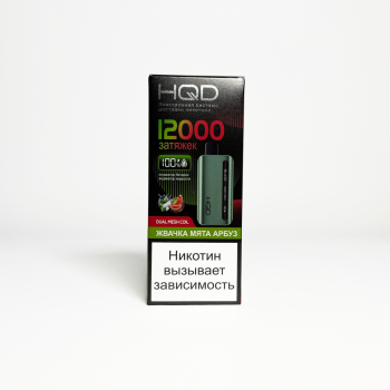 Эл. сиг. HQD GLAZE 12000 Жвачка мята арбуз 10 мл.