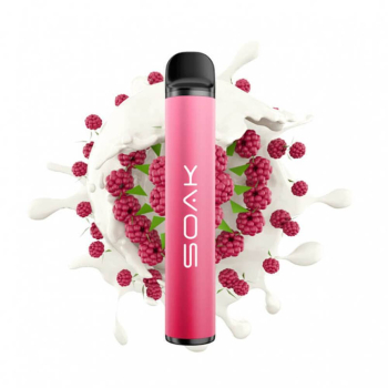 Эл. сиг. SOAK X Black 2200 Raspberry Yogurt / Малиновый йогурт 2 %