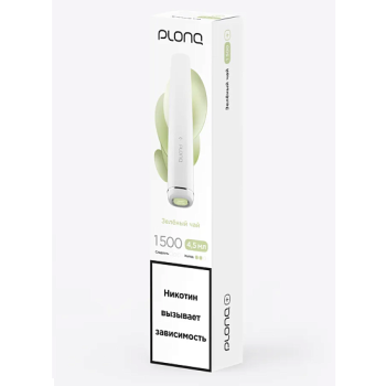 PLONQ PLUS Зелёный чай (1500 затяжек) 20 мг