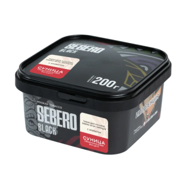 SEBERO Black Чародей с ароматом Суница (Земляничный йогурт), 200 гр.