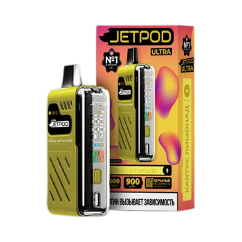 Эл. сиг. JETPOD ULTRA 14000 Cactus lemonade / Кактус лемонад 2 %