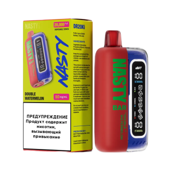 Эл. сиг. NASTY BAR XL DR20Ki 20000 Doubble Watermelon /Двойной арбуз 2 %