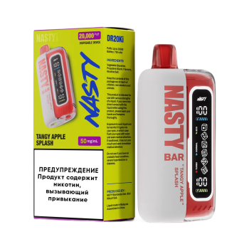 Эл. сиг. NASTY BAR XL DR20Ki 20000 Tangy Apple Splach /Яблочная газировка 2 %