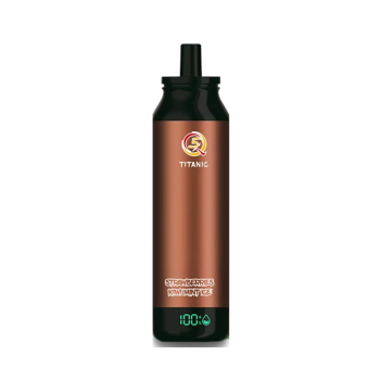 Эл. сиг. Q5 TITANIC 14000 Клубника, киви, мята и лед /Strawberries, kiwi, mint and ice