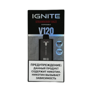 Эл. сиг. IGNITE V 120 12000 Strawberry Razz 2%