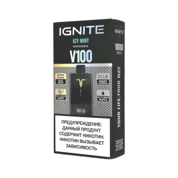 Эл. сиг. IGNITE V 100 10000 Icy Mint / Ледяная мята 2 %