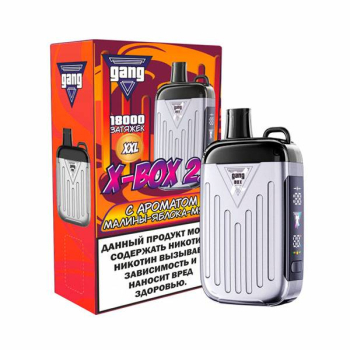 Эл. сиг. GANG X BOX 2.0 РФ (18000) Малина яблоко мята 4 куб.см 2%