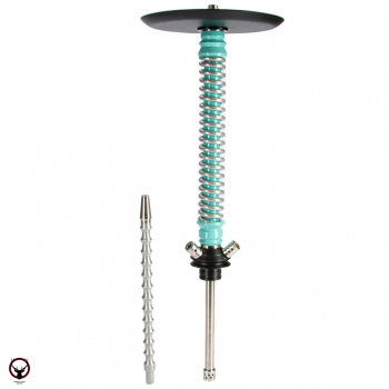 Кальян MAMAY CUSTOMS Coilovers хром-мята (грав. Лампасы) (без колбы)
