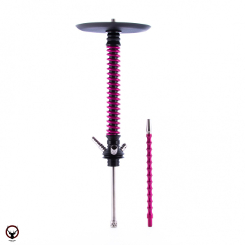 Кальян MAMAY CUSTOMS Coilovers чёрно-розовый лак (без колбы)