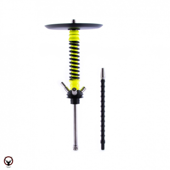 Кальян MAMAY CUSTOMS Coilovers MINI жёлтый ф-чёрный (без колбы) гр. космос