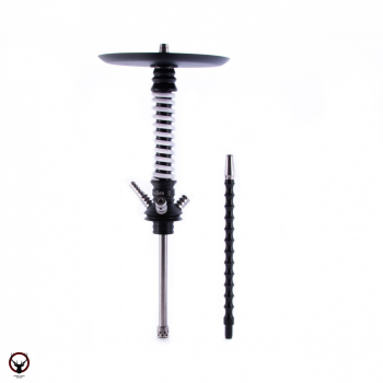 Кальян MAMAY CUSTOMS Coilovers MINI чёрно-белый (без колбы) гр. кит