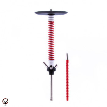 Кальян MAMAY CUSTOMS Coilovers бело-красный (без колбы)