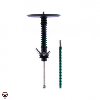 Кальян MAMAY CUSTOMS Coilovers MINI чёрно-зелёный лак (без колбы) гр. bus