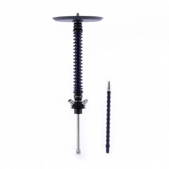 Кальян MAMAY CUSTOMS Coilovers чёрно-синий лак (грав. космос) (без колбы)