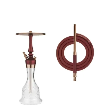 Кальян Hoob Mars Pro mini | Винный красный x Бронза