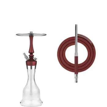 Кальян Hoob Mars Pro mini | Винный красный x Нержавеющая сталь