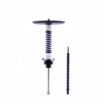Кальян MAMAY CUSTOMS Coilovers MINI бело-фиолетовый лак (грав. коты) (без колбы)