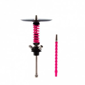 Кальян MAMAY CUSTOMS Coilover Micro чёрно-розовый ф (без колбы)