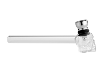 Трубка курительная стекло ЧЕРЕП 15см