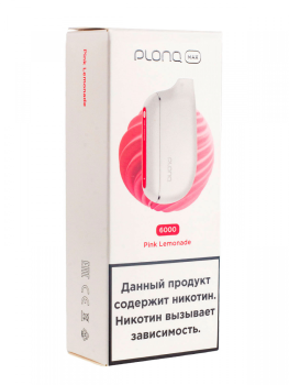 Электронная сигарета PLONQ MAX Pink Lemonade (6000 затяжек) 20 мг