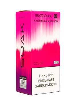 SOAK M Strawberry Cream Dream 6000 затяжек МРК
