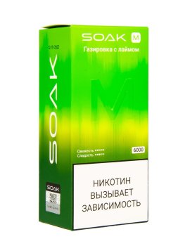 SOAK M Lime soda 6000 затяжек МРК